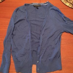 Blue cardigan